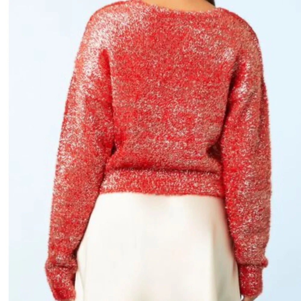 Occassion on Metallic Knit Sweater Size M - Picture 5 of 10